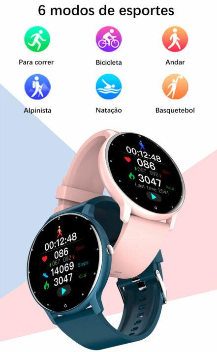 Relógio Smartwatch Fitness Masculino/Feminino à prova d'água Lançamento 2023 - EncantoShoppe