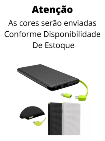 Bateria Portátil Power Bank 10.000mah Universal - EncantoShoppe